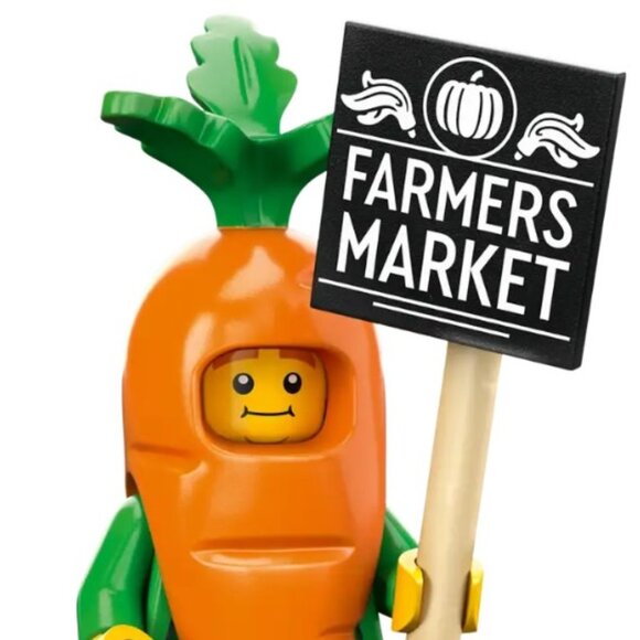 NEW - SEALED Lego Series 24 Minifigure 71037 Collectible Carrot Mascot Farmer's - Picture 5 of 6